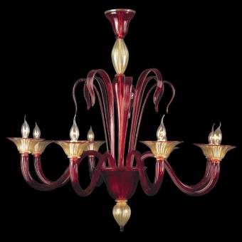 Люстра Arte di Murano 7567/8 Rosso Oro